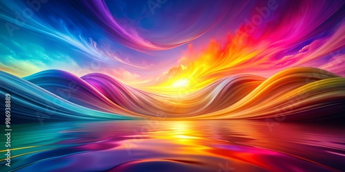 Wallpaper Mural A stunning abstract ray background featuring soft gradient colors, perfect for enhancing creative and design projects Torontodigital.ca