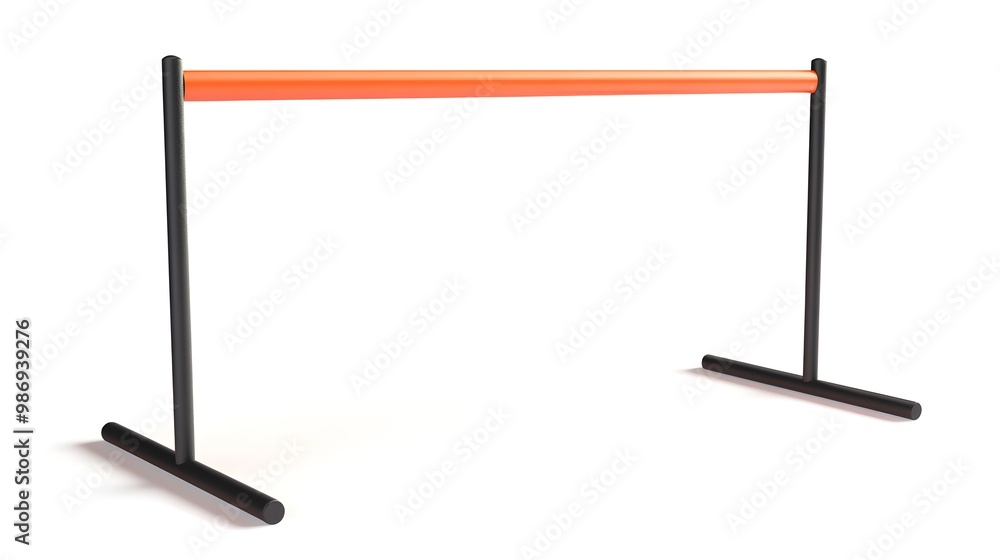 Hurdle isolated on a white transparent background, rendered in 3D. Hurdle isolated on a white transparent background, rendered in 3D.
