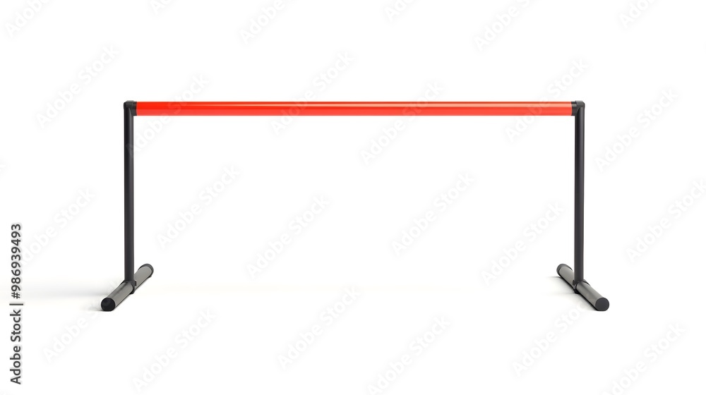 Hurdle isolated on a white transparent background, rendered in 3D. Hurdle isolated on a white transparent background, rendered in 3D.