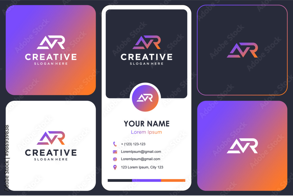 Obraz premium NR logo vektor..eps