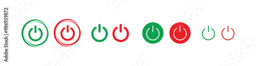 start button icon on white background	