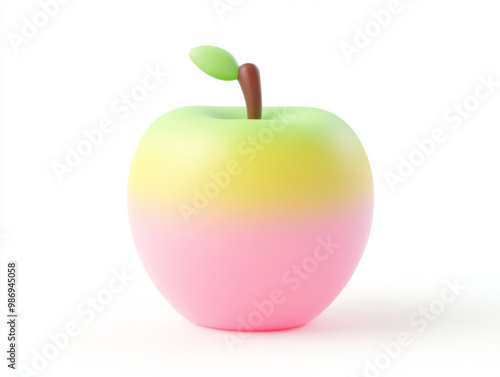 Colorful Apples Trio Green Red and Yellow Fruits