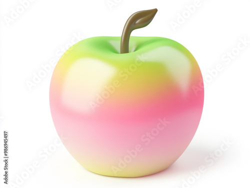 Colorful Apples Trio Green Red and Yellow Fruits