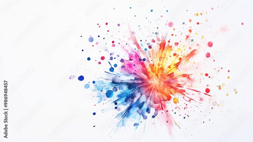 Paint Splatter on White Background Paint Splatter on White Background