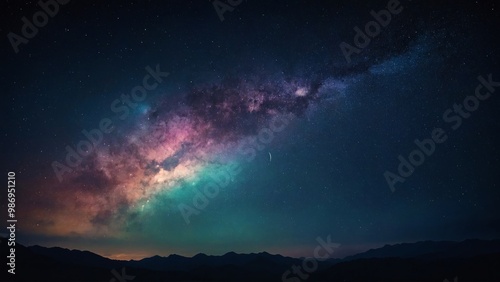 Wallpaper Mural milky way galaxy in the night Torontodigital.ca