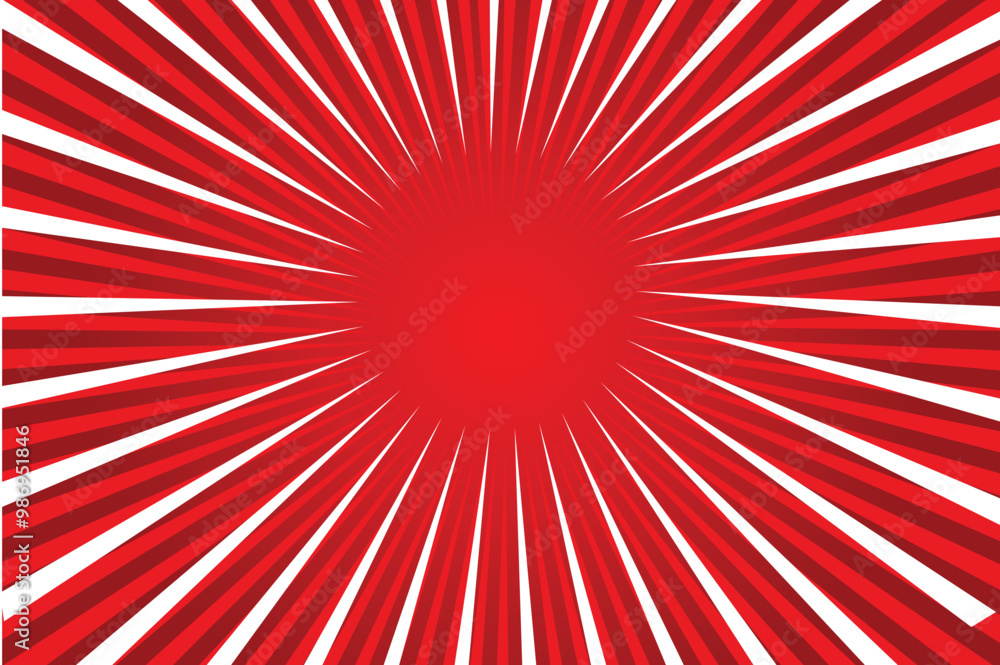 Background from red rays. Red and burgundy sunbeams. Starburst burst Background from red rays. Red and burgundy sunbeams. Starburst burst