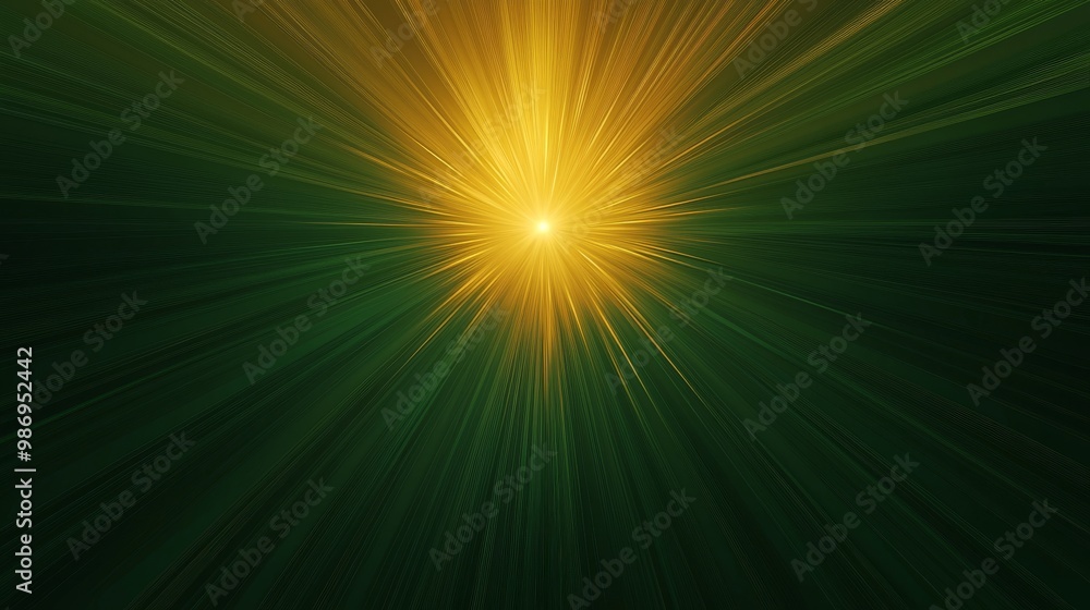 Radiant Gold Light Burst on Dark Green Gradient Award Design Radiant Gold Light Burst on Dark Green Gradient Award Design