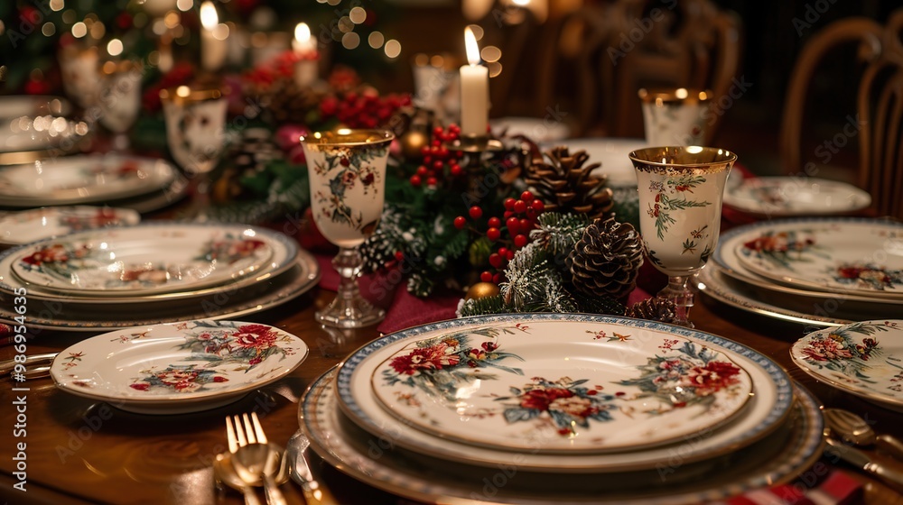 Elegant Christmas Dinner Table Elegant Christmas Dinner Table