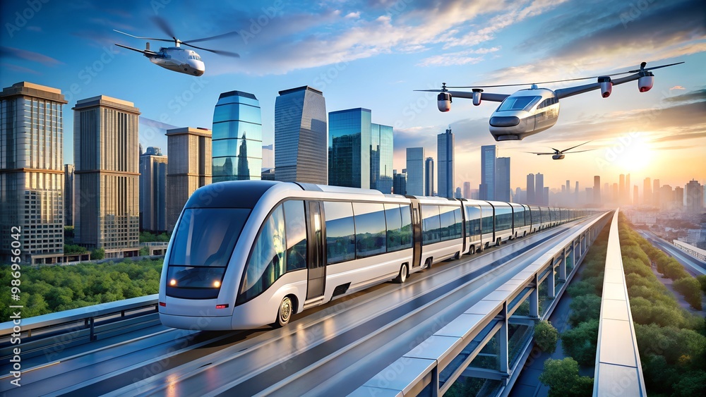 Naklejka premium train in motion