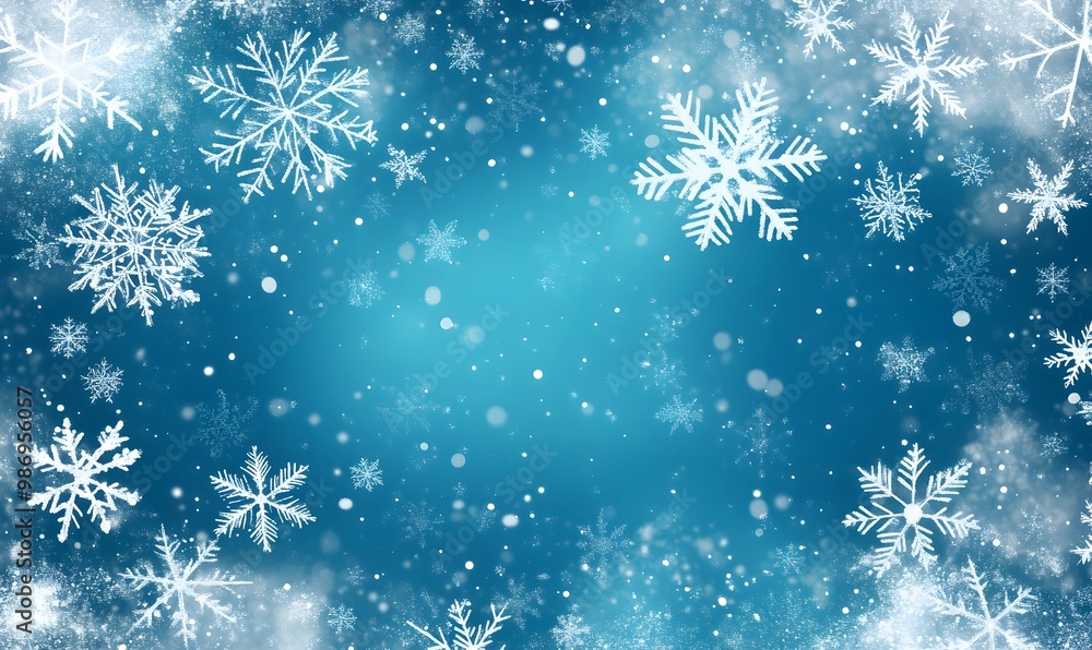christmas background with snowflakes, generation ai christmas background with snowflakes, generation ai