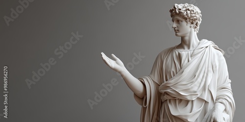 Ancient Greek Statue in Mus...