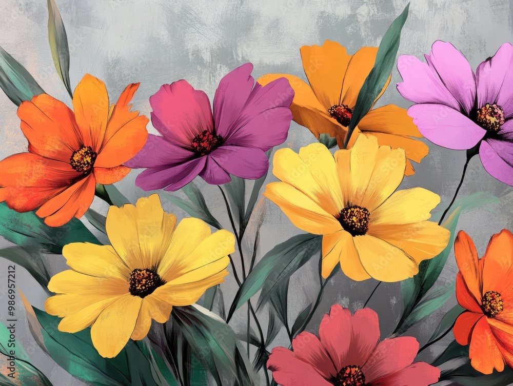 Colorful flower bouquet Colorful flower bouquet