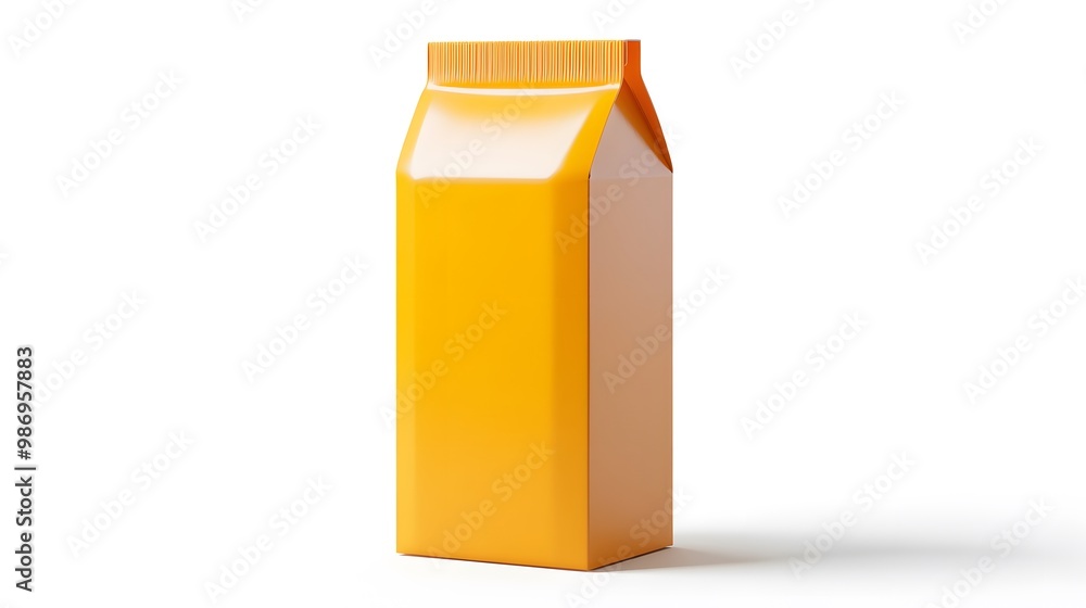 Orange juice carton box isolated on a white transparent background, PNG format. Orange juice carton box isolated on a white transparent background, PNG format.