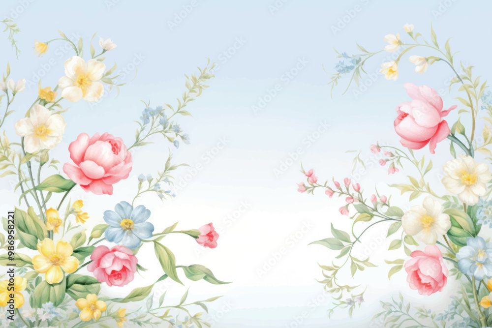 Elegant floral pastel background Elegant floral pastel background