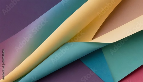 A colorful piece of paper with a rainbow pattern