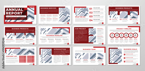 Business presentation layout template design with minimalist style and modern concept use for business proposal
