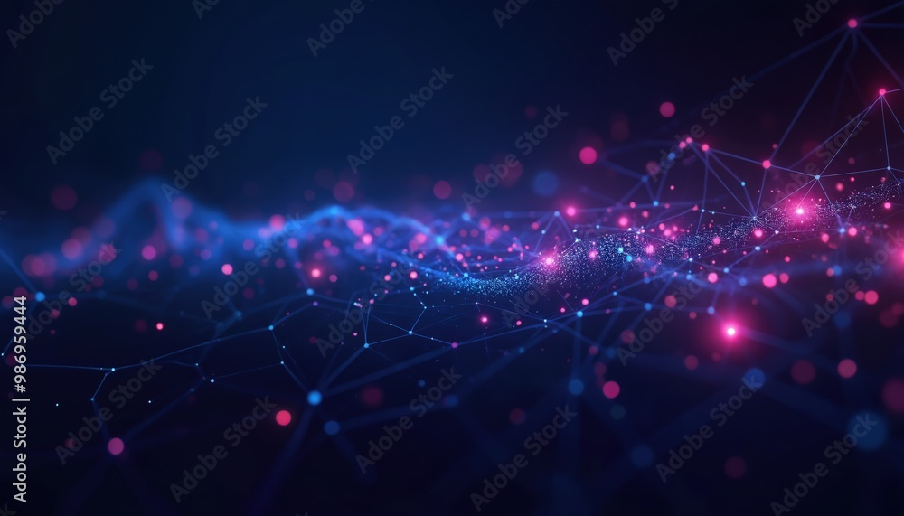 Obraz premium Abstract images: data networks