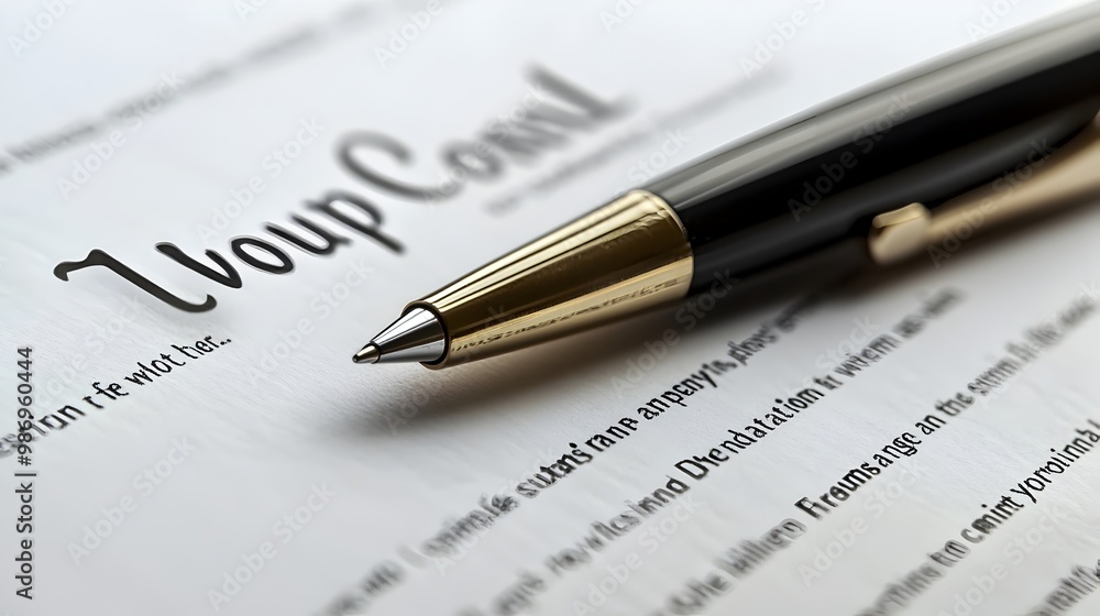 Contract Ready for Signature with Pen Beside in Business Concept Contract Ready for Signature with Pen Beside in Business Concept