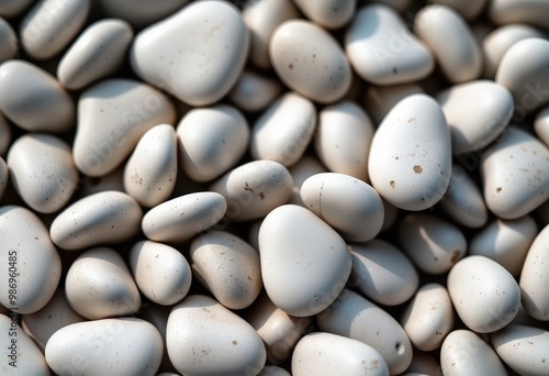 white pebbles background