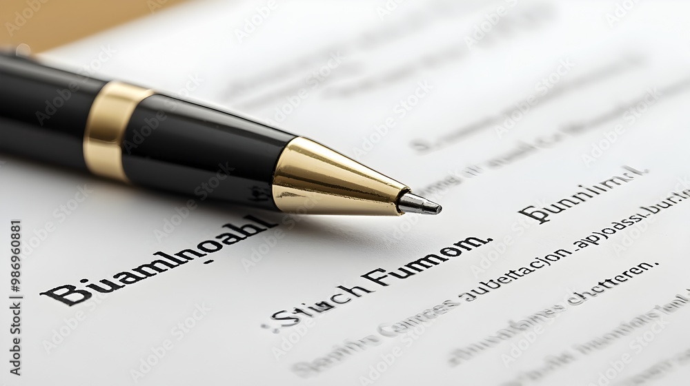 Approved Business Loan Document with Signature on White Background Approved Business Loan Document with Signature on White Background