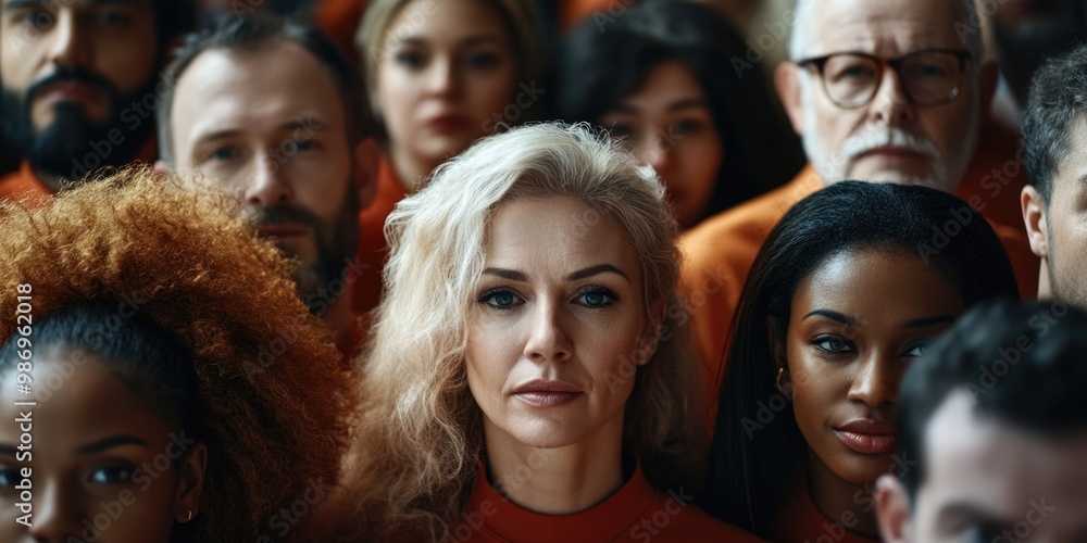 Group portrait with diverse individuals Group portrait with diverse individuals