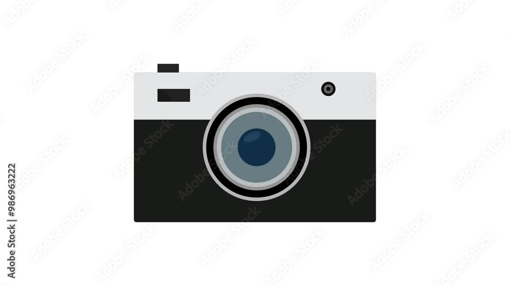 Digital Camera icon motion animation.4K video Digital Camera icon motion animation.4K video