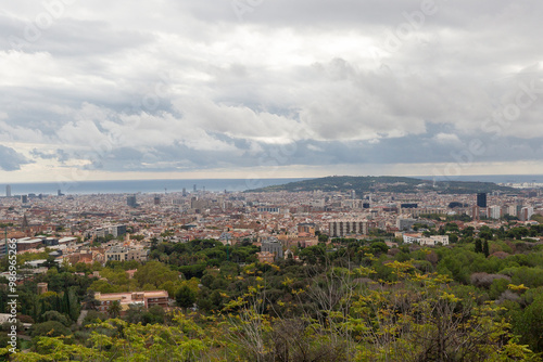 Landscape, road, Barcelona VIEWS, city, metropolitan, skyline