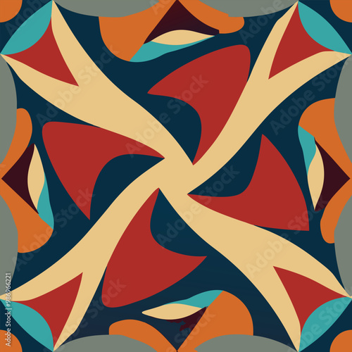 Abstract Seamless Pattern Illustration