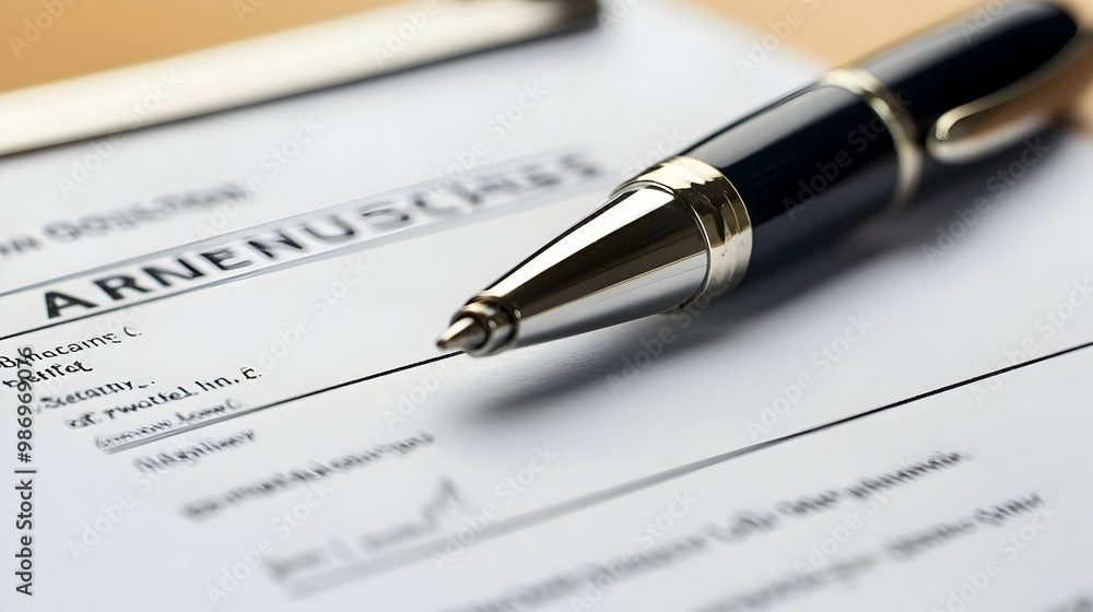 Approved Business Loan Documentation with Pen on White Background Approved Business Loan Documentation with Pen on White Background
