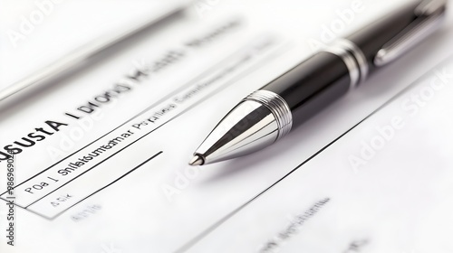 Approved Business Loan Document with Pen on White Surface,Financial Planning and Approval Concept