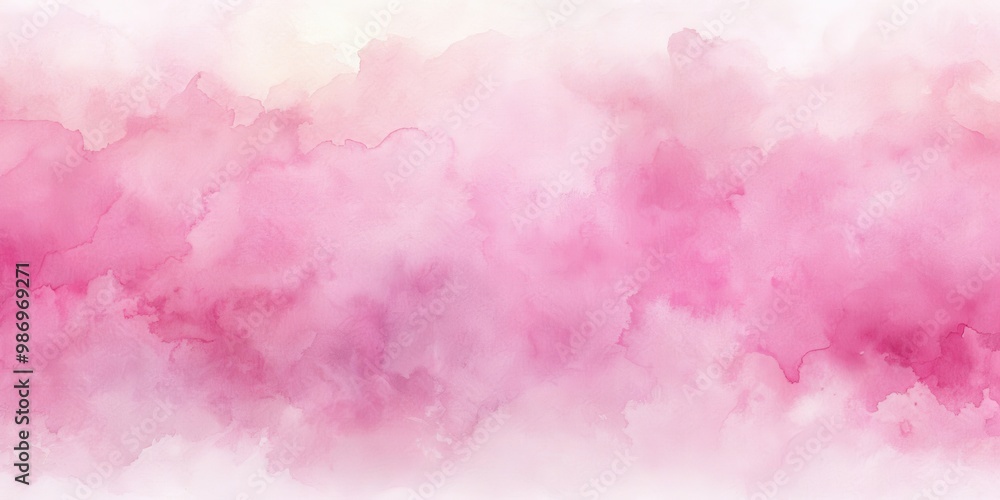 Fototapeta premium Abstract soft pink watercolor background with flowing ink grunge texture, perfect for fantasy designs and decorative projects