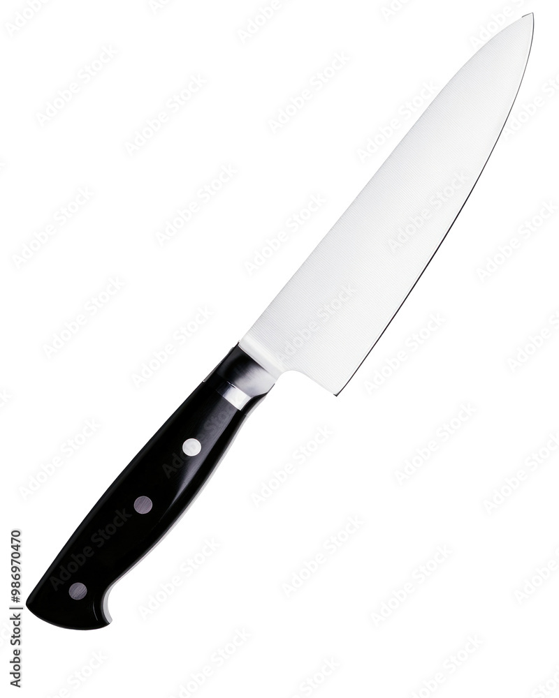 A chef's knife, isolate on transparent background A chef's knife, isolate on transparent background