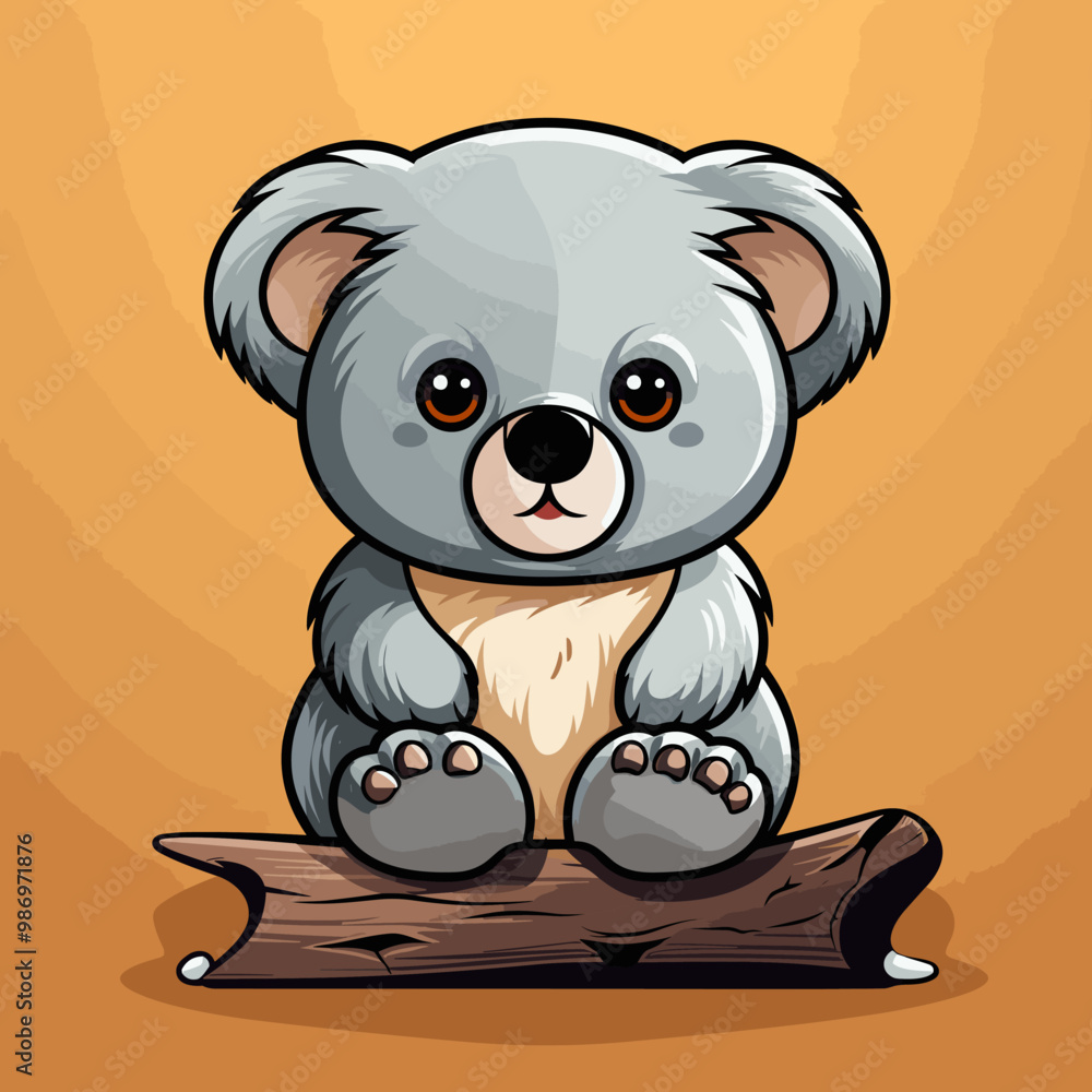 Koala hand-drawn kids comic illustration. Cute vector doodle style cartoon illustration Koala hand-drawn kids comic illustration. Cute vector doodle style cartoon illustration