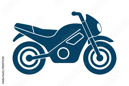 Motorcycle silhouette vector artwork