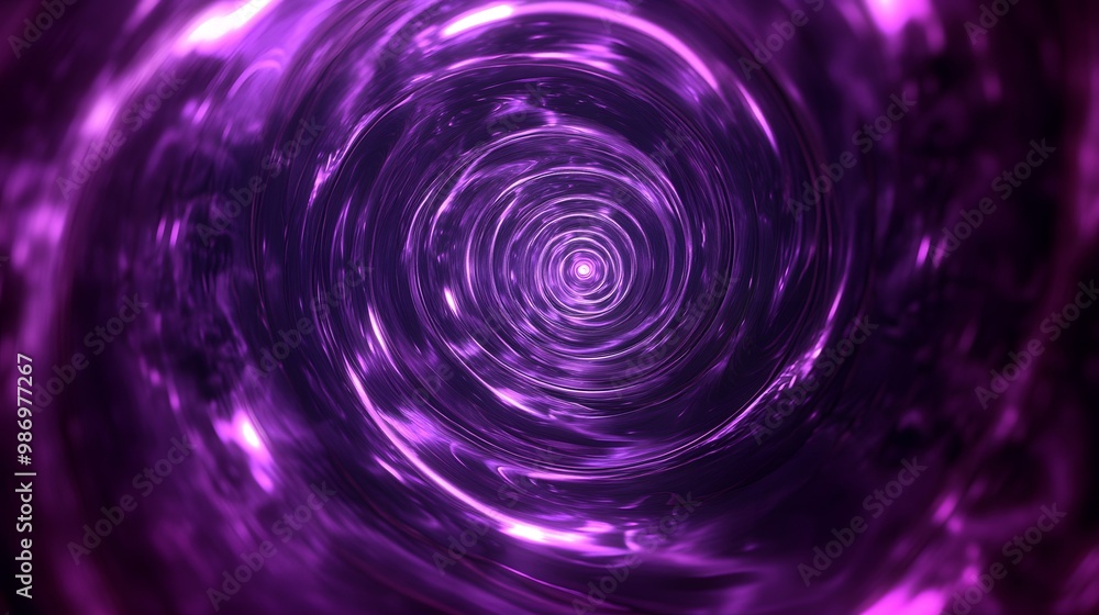 A captivating view of swirling purple light that appears to draw the viewer into a mesmerizing spiral. No discernible background, creating a surreal atmosphere and deep emotions. A captivating view of swirling purple light that appears to draw the viewer into a mesmerizing spiral. No discernible background, creating a surreal atmosphere and deep emotions.