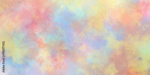 grunge Texture of a lightly sized watercolor paper,  amazing colorful abstract texture of soft watercolor, watercolor paper texture background, Colorful watercolor art splashed background.