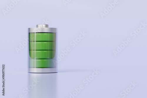 Wallpaper Mural 3d Battery status icon on isolated purple background. energy charging concept. Minimal Battery different color. full green battery tube. medium yellow battery tube. low red battery tube. 3d render. Torontodigital.ca