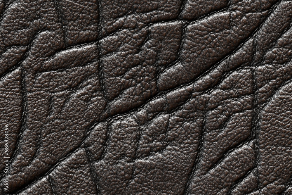 Black leather texture. Close-up Black leather texture. Close-up