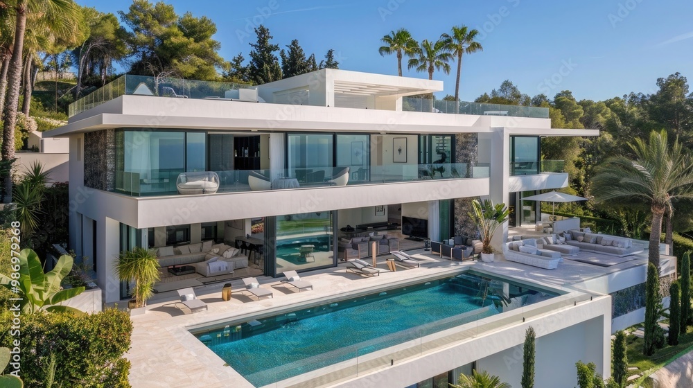 Luxury contemporary villa with pool Luxury contemporary villa with pool