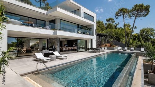 Luxury contemporary villa with pool