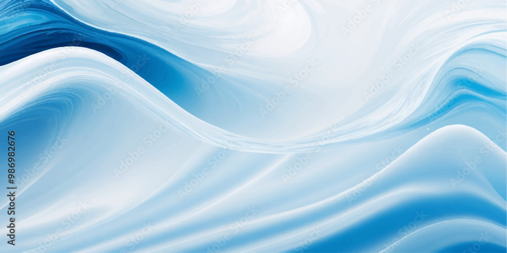 Obraz premium abstract deep blue and white abstract water color ocean wave texture background. Banner Graphic Resource as background for ocean wave and water wave abstract graphics 