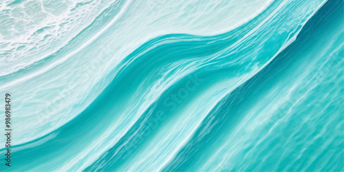 abstract deep blue and green abstract water color ocean wave texture background. Banner Graphic Resource as background for ocean wave and water wave abstract graphics	