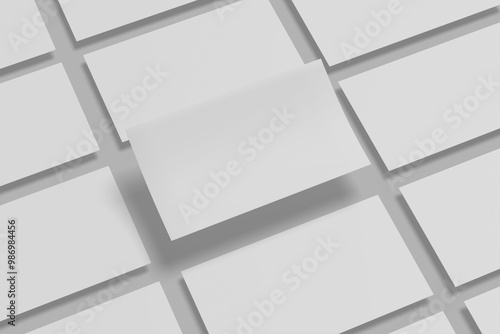 Slides presentation mockup blank . 3d rendering