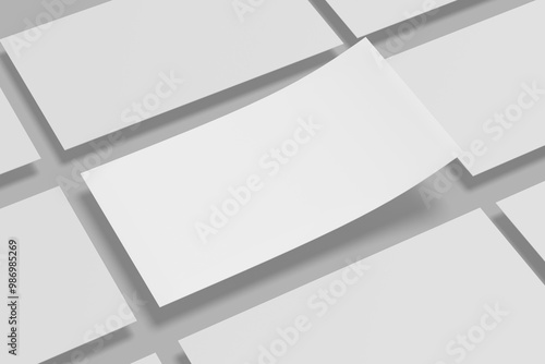 Slides presentation mockup blank . 3d rendering