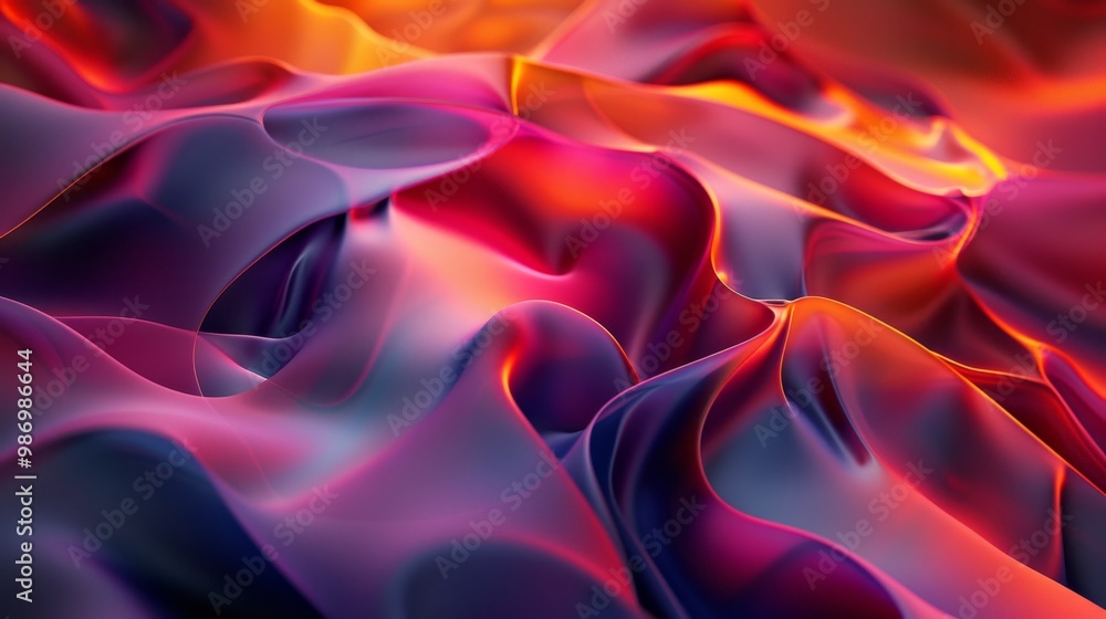 Fototapeta premium Abstract colorful wave background