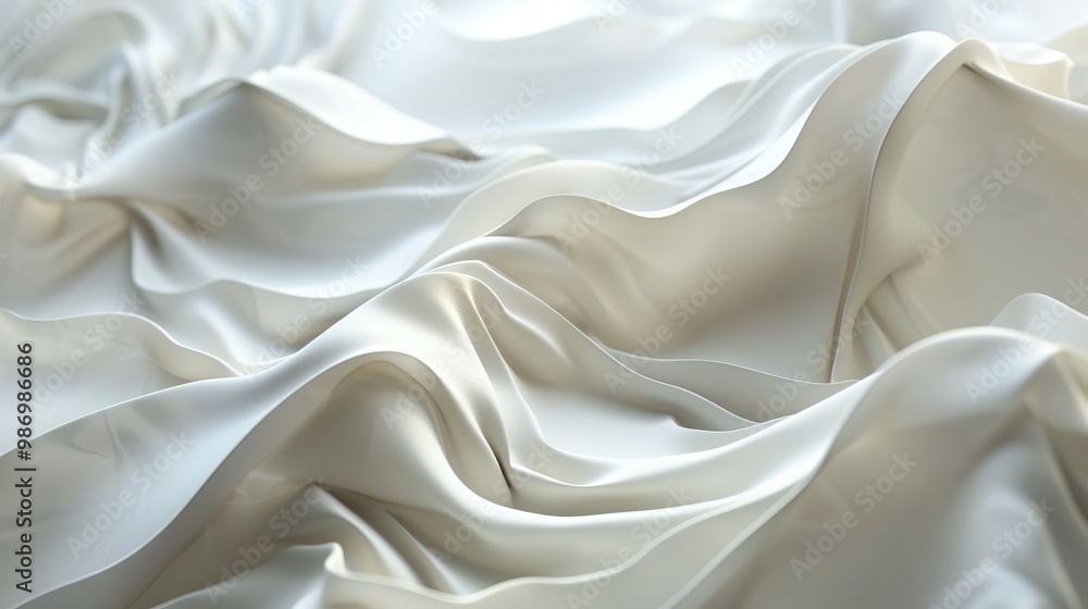 Obraz premium White Fabric Texture Background