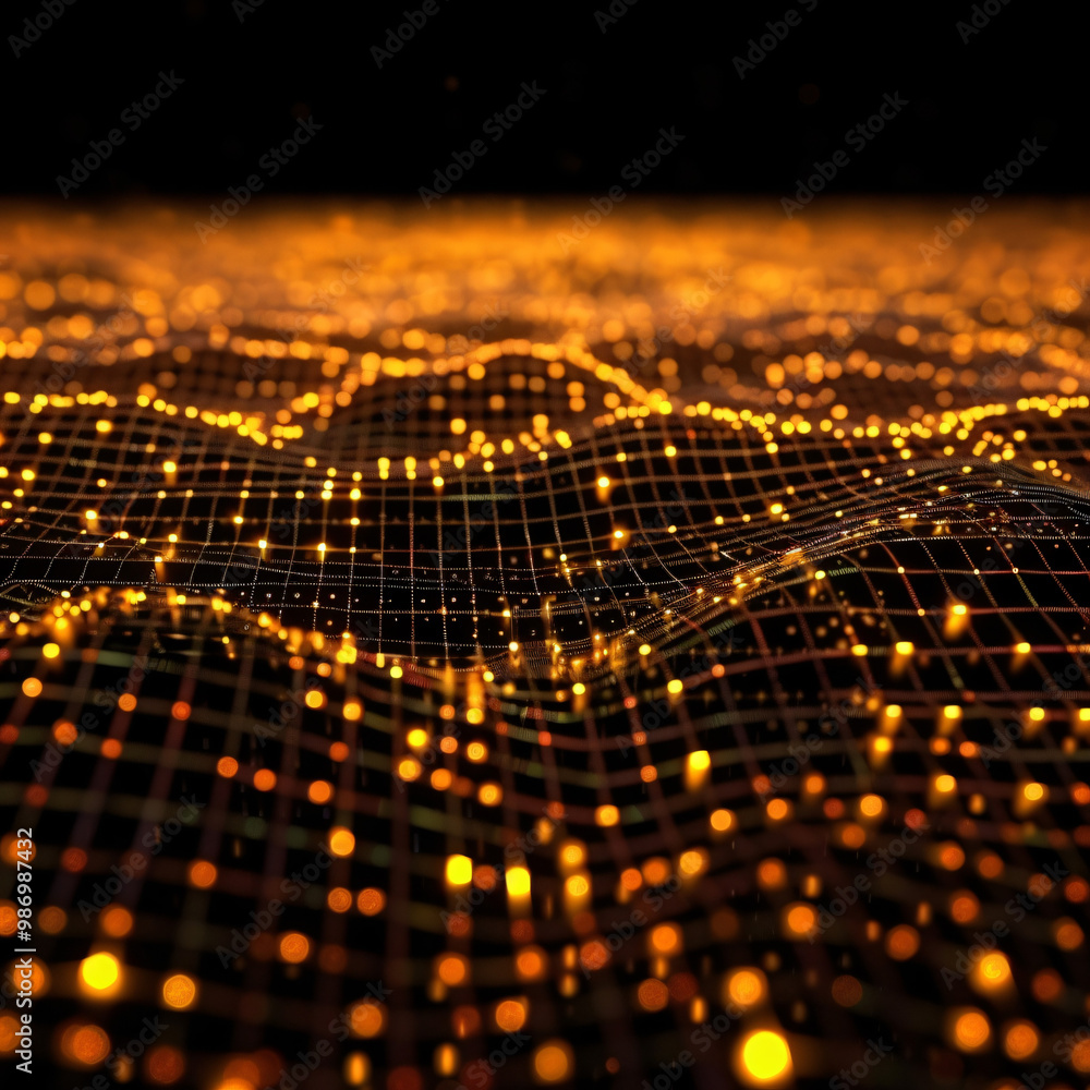 3D data communications background with glowing part 3D data communications background with glowing part