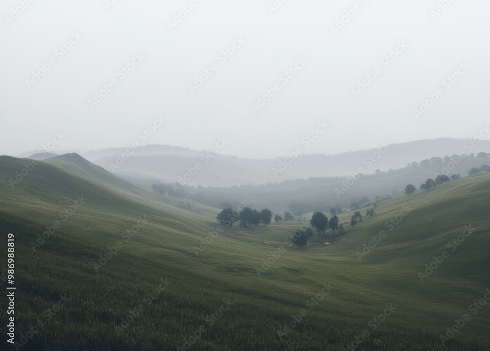 Overcast Day in the Cape Fold Belt with Muted Greens Overcast Day in the Cape Fold Belt with Muted Greens