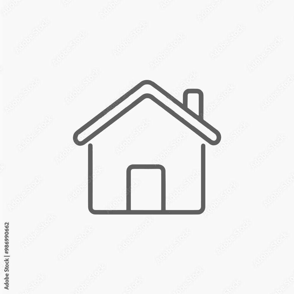 Minimalist house icon vector illustration Minimalist house icon vector illustration