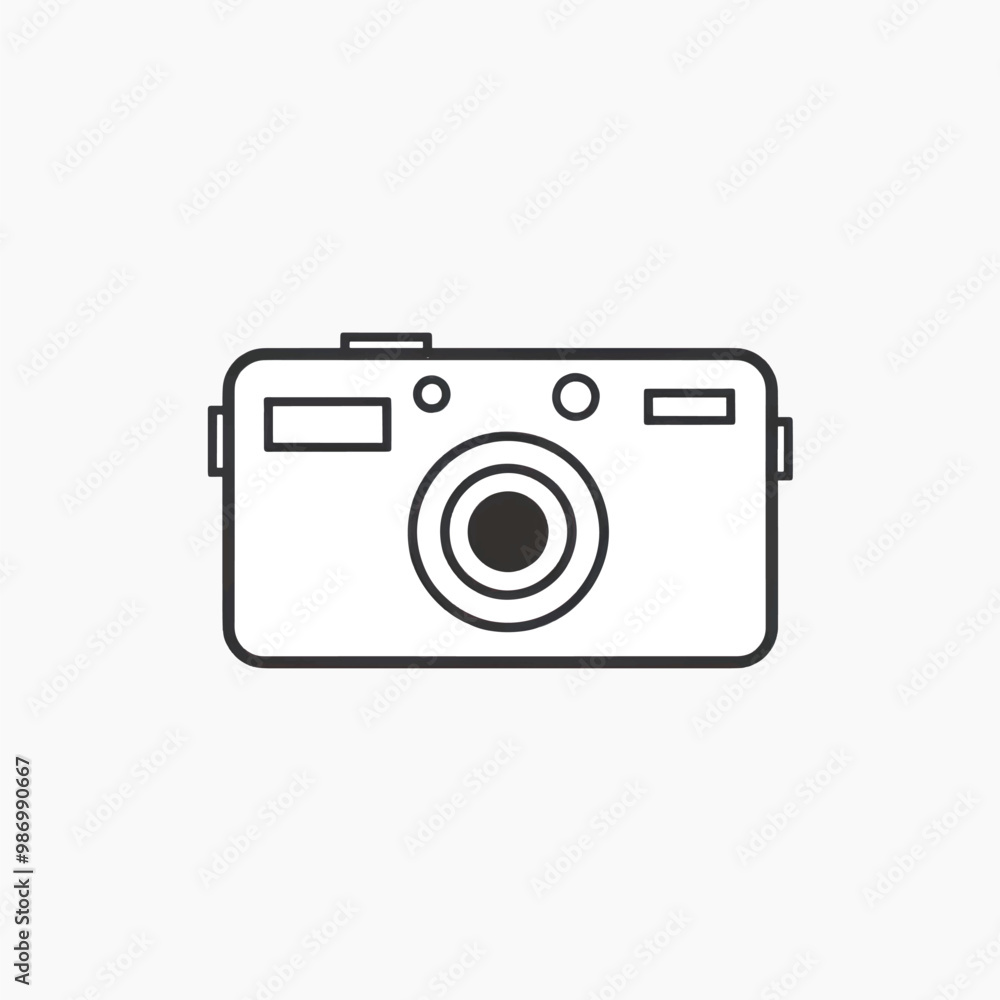 Minimalist camera icon vector illustration Minimalist camera icon vector illustration